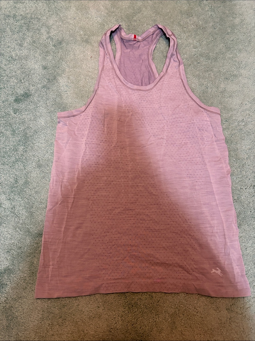 Tracksmith Brighton Light Purple Athletic Racerback Tank